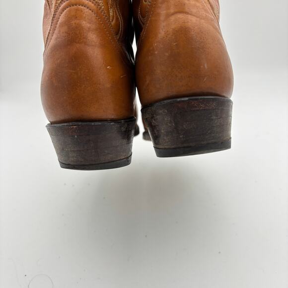 Vintage Tony Lama 6130 Stitched Leather Boots Men\'s 8.5D Cowboy Western main image 12